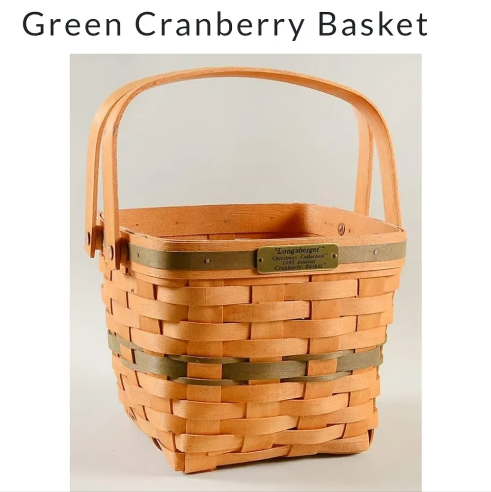 NWOT Longaberger Imperial Stripe Cranberry Basket Liner 7
